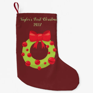 Babys First Christmas Small Christmas Stocking