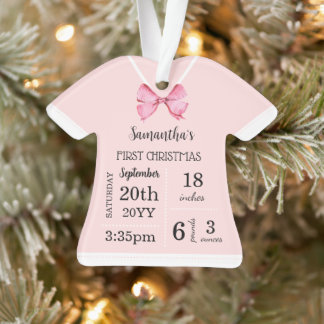 Baby's First Christmas with photo Ornament