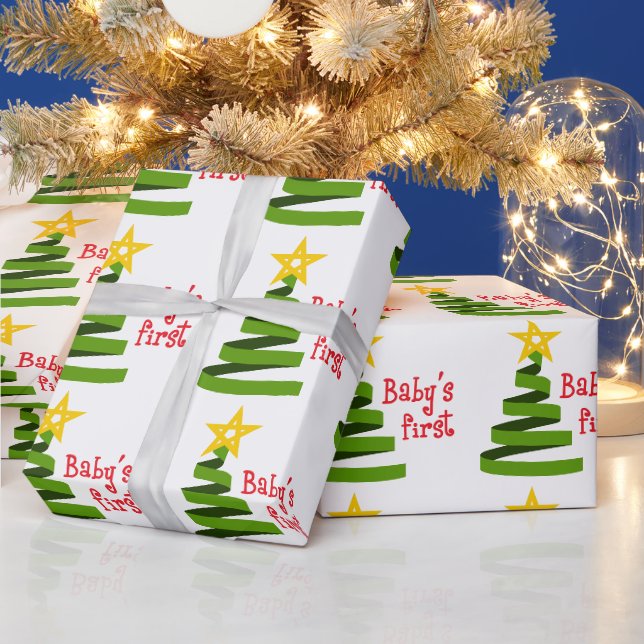 Baby's First Christmas Wrapping Paper (Holidays)