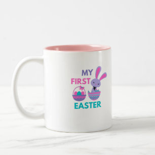 Babys First Easter Funny Rabbit  Coffee Mug