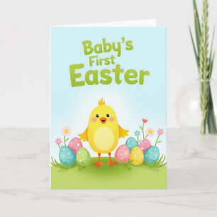 Babys First Easter Glitter Texture Card