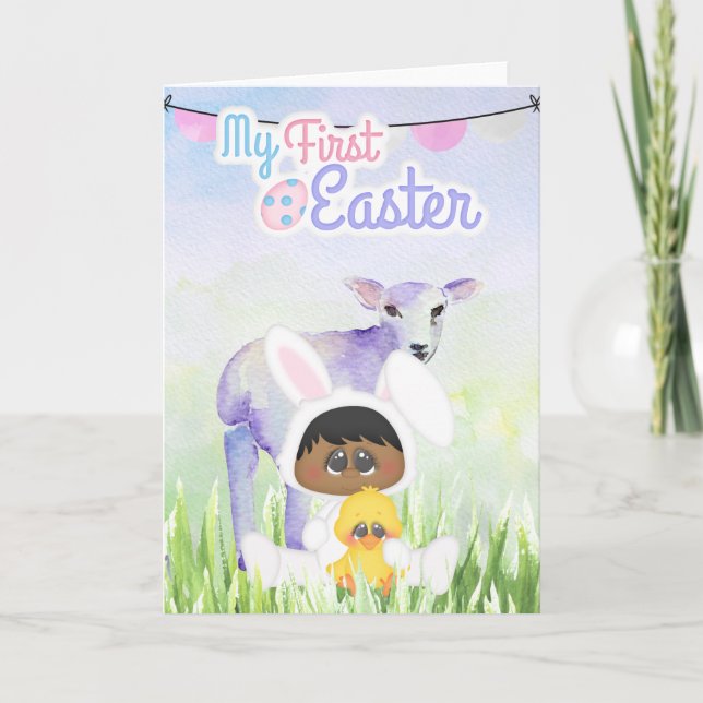 Baby's First Easter Greeting Card (Front)