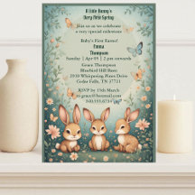 Babys First Easter Pastel Green Spring Bunny Party