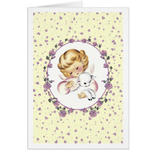Baby's First Easter. Vintage Angel Greeting Cards