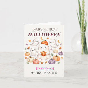 Baby's First Halloween 2026 Personalized Cute Invitation
