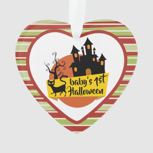 baby's first Halloween ornament (Back)