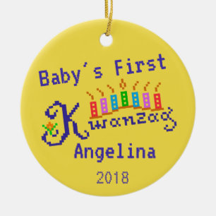 Baby's First Kwanzaa Ceramic Ornament