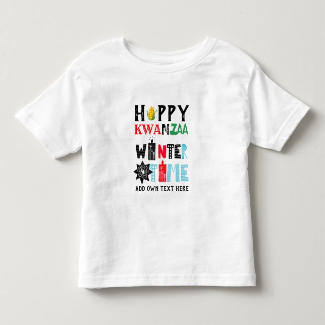 Babys First KWANZAA Tshirt Ajouter un nom à person (Devant)