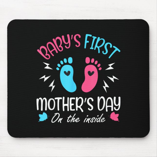 Babys First Mothers Day On The Inside Mouse Pad (Front)