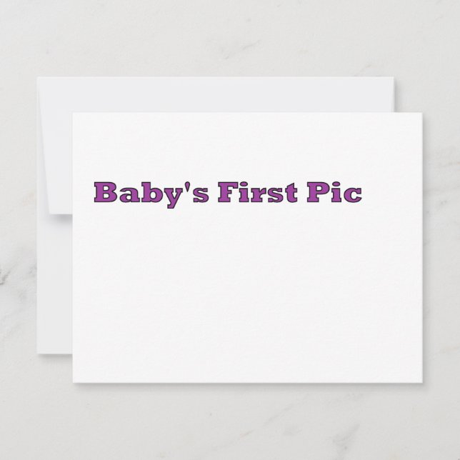 Baby's First Picture The MUSEUM Zazzle Gifts (Front)