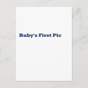 Baby's First Picture The MUSEUM Zazzle Gifts Postcard