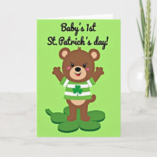 Babys First St Patricks Day Card