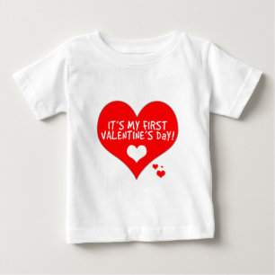Baby's First Valentine's Day Baby T-Shirt