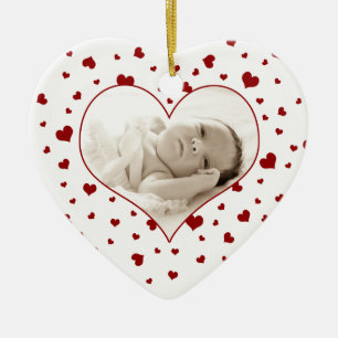 Baby's First Valentine's Day Photo Ornament