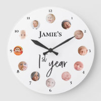 Baby's first year 12 month custom photos