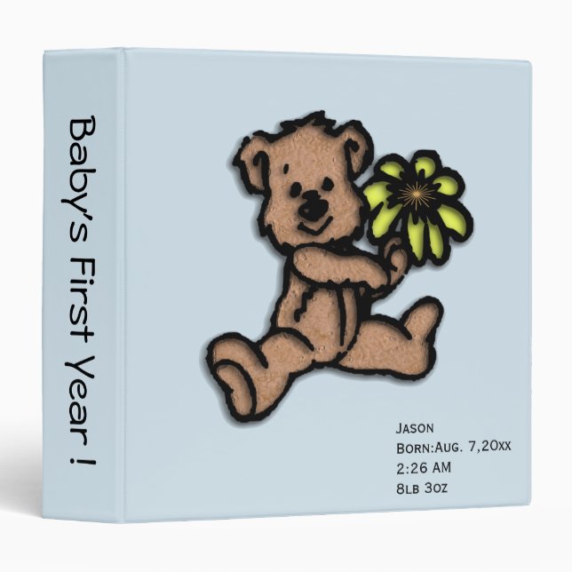 Baby's First Year Binder (Front/Spine)