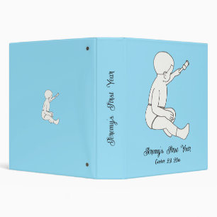 Baby's First Year, Blue Scrapbook Album Binder