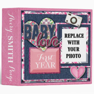 Baby's First Year/Girl Scrapbook Binder
