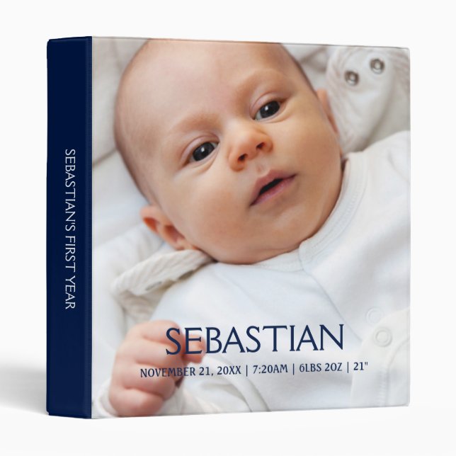 Babys First Year Personalized Binder (Front/Spine)