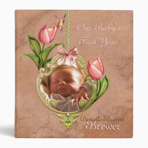 Babys First Year Scrapbook Cover (Revised) Binder
