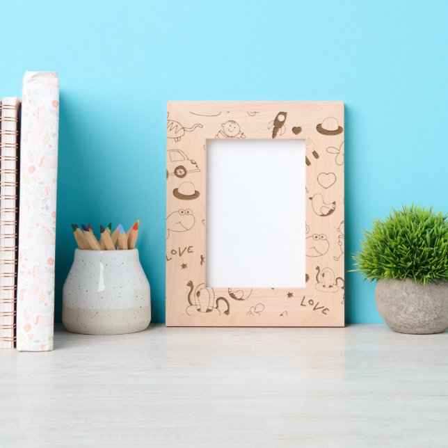 Baby's Frame Laser Etched Picture Frame (Front)