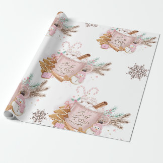Baby's it's Cold outside wrapping paper| Gift Wrapping Paper