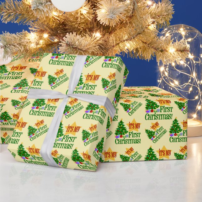 Babys It's My First Christmas Wrapping Paper (Holidays)