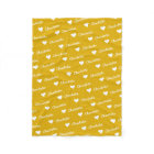 Baby's Name Repeating Pattern Cute Yellow Nursery 