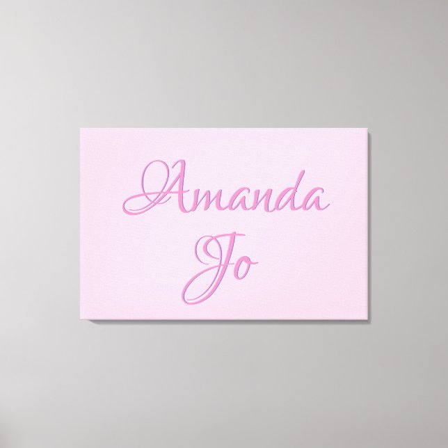Baby's Name Wall Art (pink) (Front)