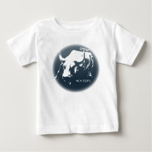 Baby's New York Shirt NYC Baby Bull Souvenir Shirt