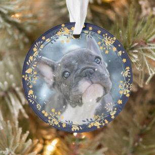 Baby's or Pet's First Hanukkah Keepsake Photo Ornament