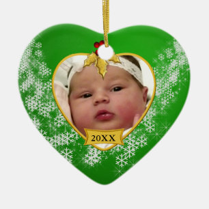 Baby's Photo Keepsake Christmas Ornament