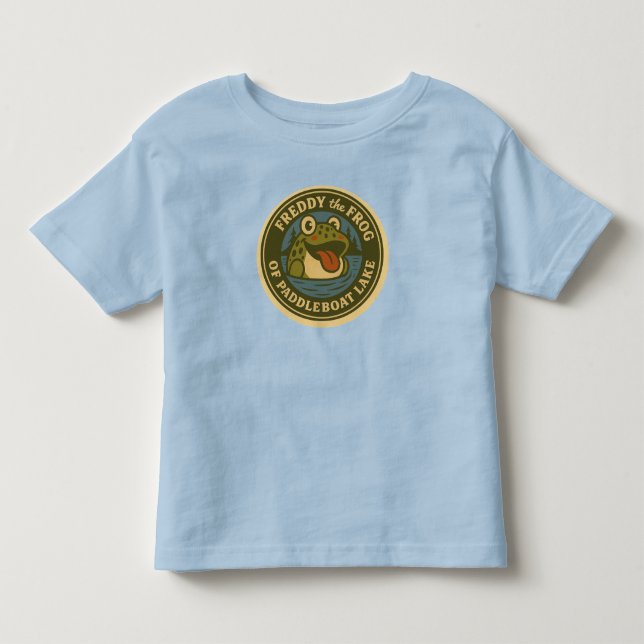 Baby's Tee Freddy Frog Tee of Paddleboat Lake (Front)