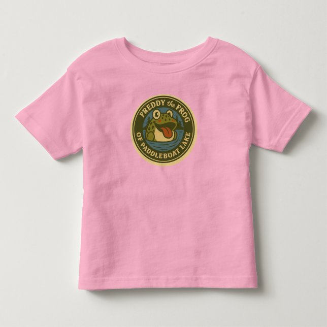 Baby's Tee Freddy Frog Tee of Paddleboat Lake (Front)