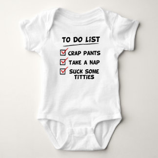 Baby's to do list baby bodysuit