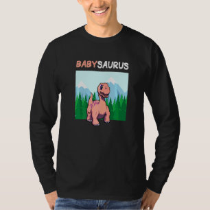 Babysaurus Dinosaur Cute Kiddo Apatosaurus 2 T-Shirt