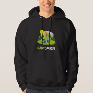 Babysaurus Dinosaur Cute Kiddo Triceratops 1 Hoodie