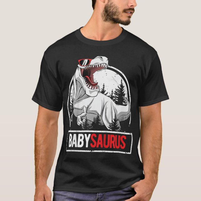 BabySaurus for Kids Toddlers Birthday Party T-Rex  T-Shirt (Front)