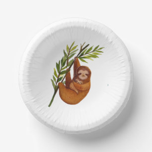 Babyshower Sloth theme party plates