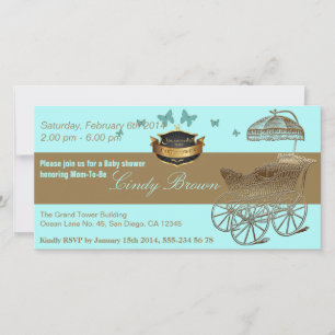 BabyShower / The Golden Carriage - Invitation