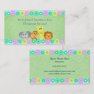 Babysitter Business Cards