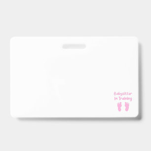 Babysitter In Training Badge
