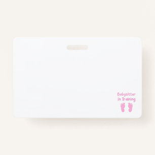 Babysitter In Training Badge