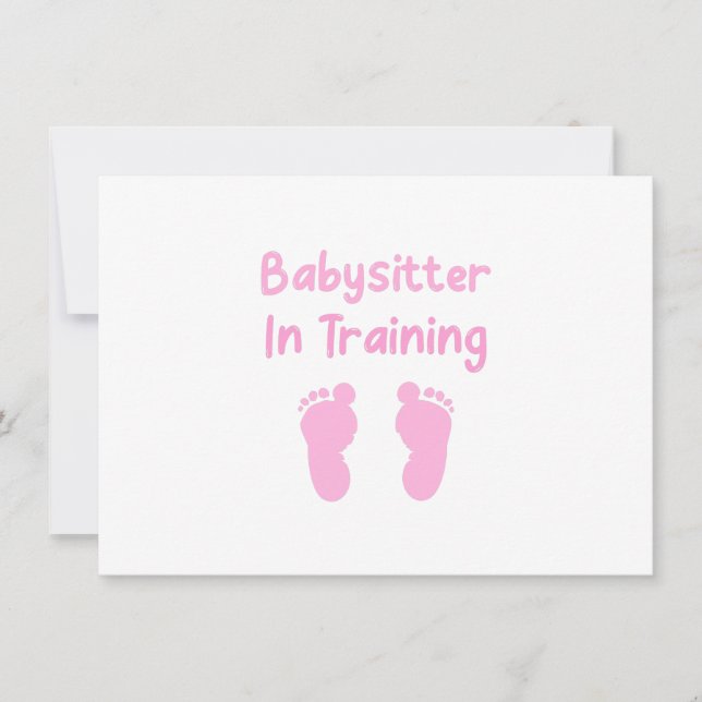 Babysitter In Training Card (Front)