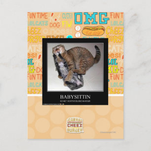 Babysittin Postcard