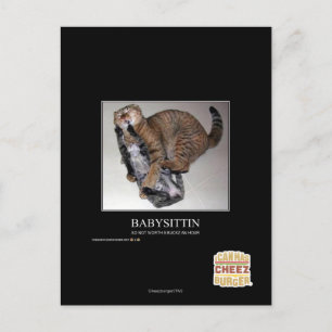 Babysittin Postcard