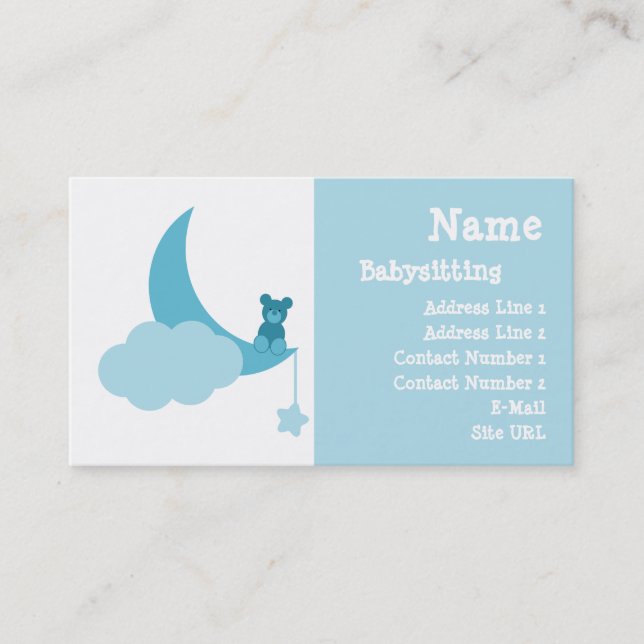 Babysitting Business Card (Front)