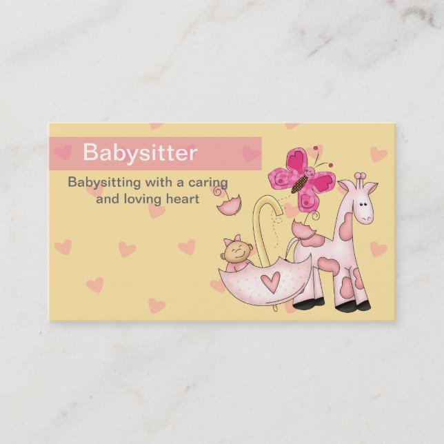 Babysitting Business Cards (Front)
