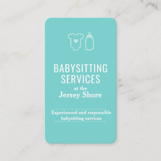Babysitting Services at the Jersey Shore QR Code Business Card