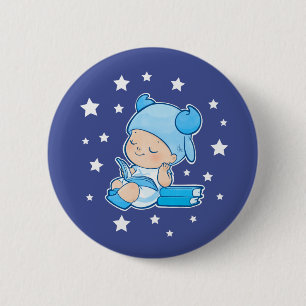 Babytoon Taurus 2 Inch Round Button